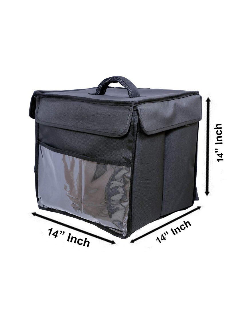 Ultrafine Ultrafine Affordable New Launch Medium Size Bike Pickup Single Compartment Insulated Thermal PizzaFoodMealThalisLunch Boxes Multipurpose Delivery Backpack Bag  - Image 4