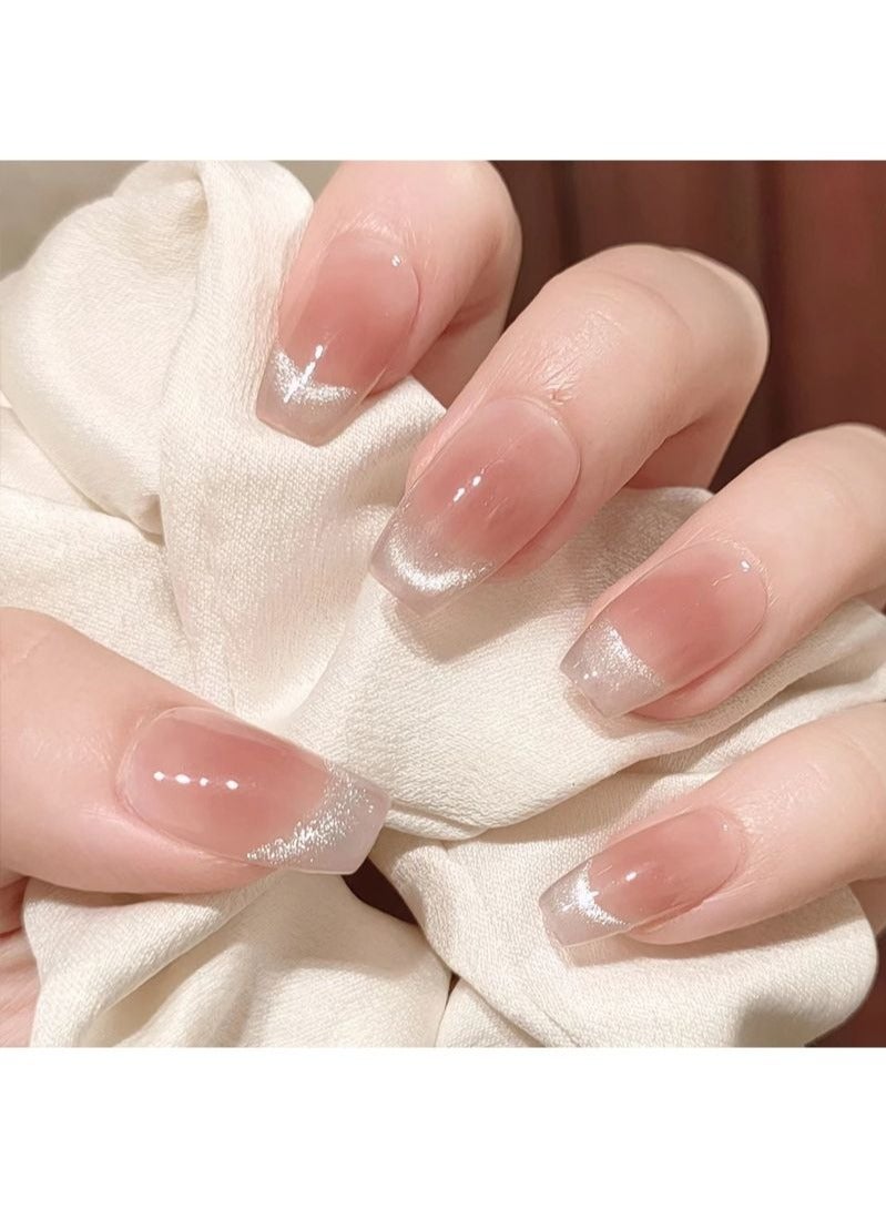 Opal Shines Short Fake Nails 24Pcs - Image 1