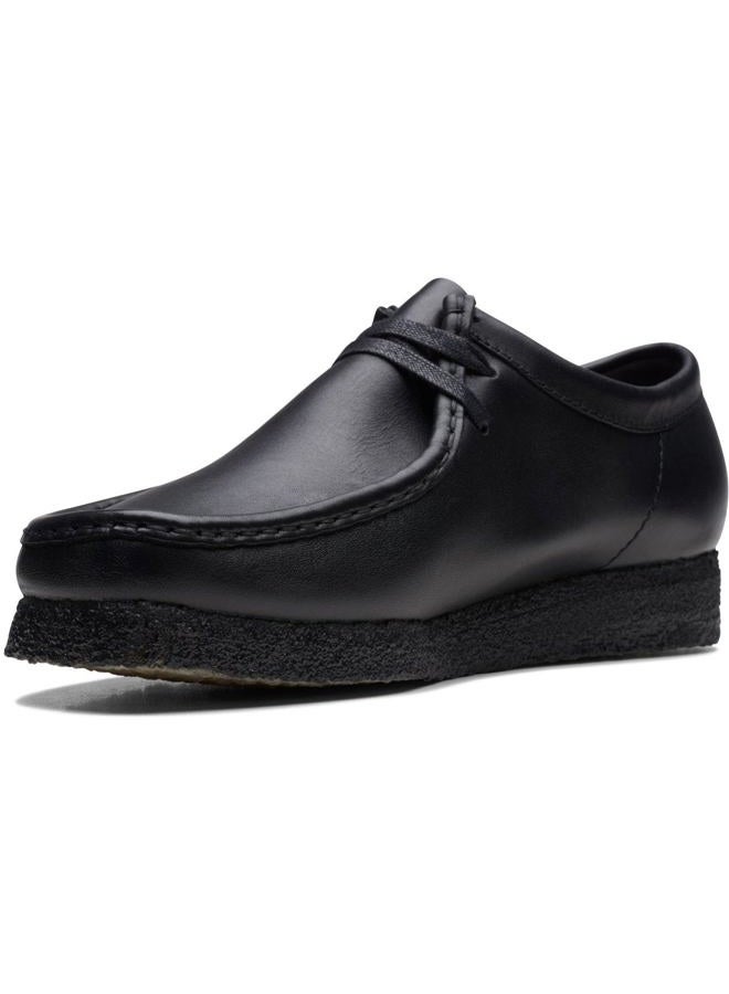 clarks Men's Wallabee Oxford, Black Leather 1, 43 EU - Image 4