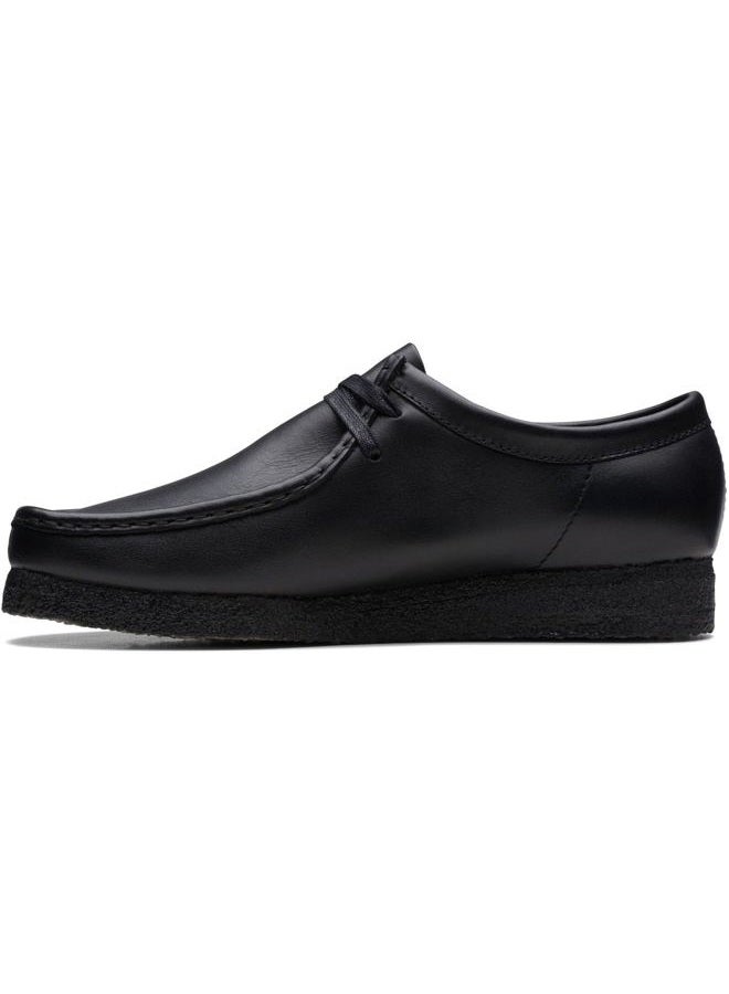 clarks Men's Wallabee Oxford, Black Leather 1, 43 EU - Image 1