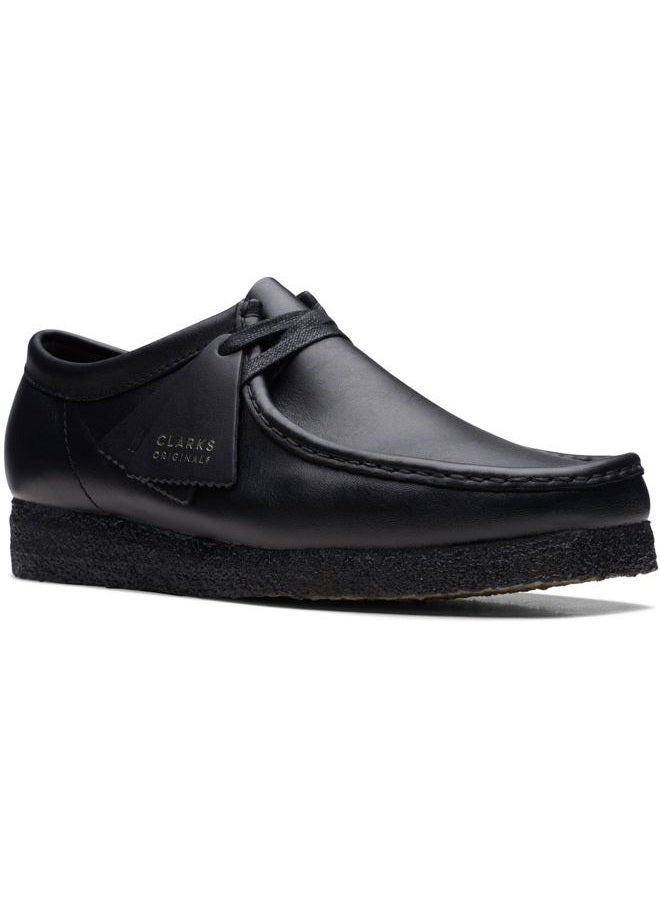clarks Men's Wallabee Oxford, Black Leather 1, 43 EU - Image 3