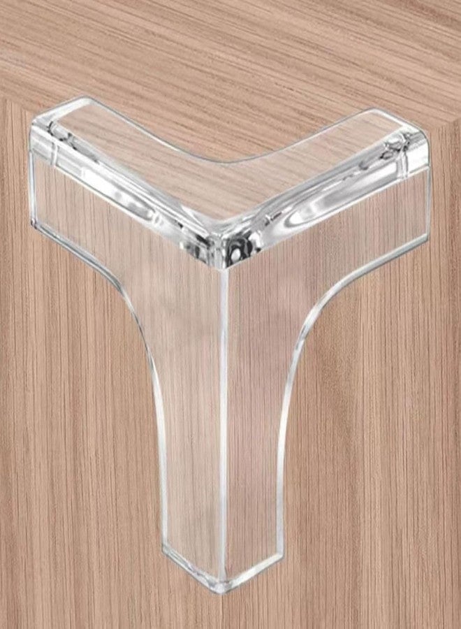 Caltero Table Corner Guards, Silicon Edge Protector, Clear T-Shape Baby Safety Cushions, 4 Pack - Image 1