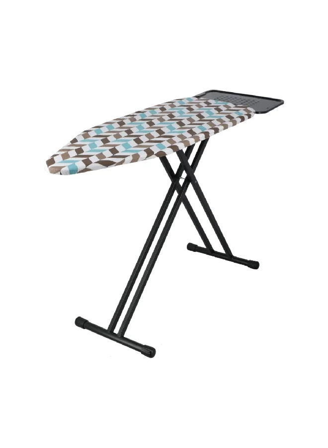 HoneyBee Durable and Foldable Free Standing D-Leg Ironing Board Multicolour 122 x 48 x 17 cm