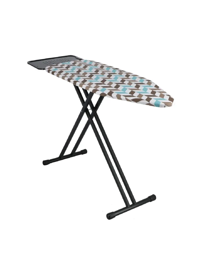 HoneyBee Durable and Foldable Free Standing D-Leg Ironing Board Multicolour 122 x 48 x 17 cm