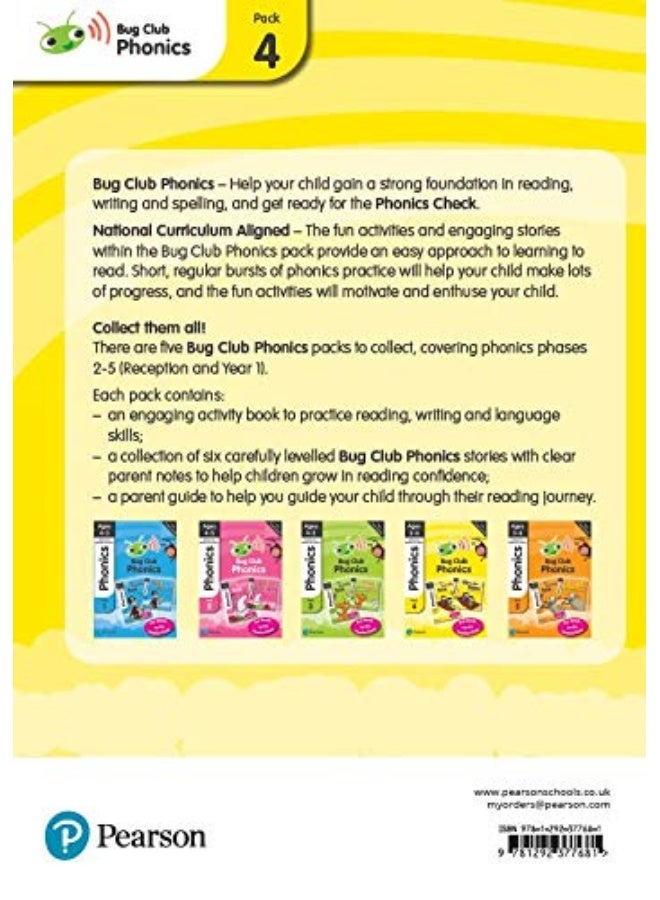 Bug Club Phonics Learn at Home Pack 5, Phonics Sets 13-26 for ages 5-6 (Six stories + Parent Guide + Activity Book) - Image 2