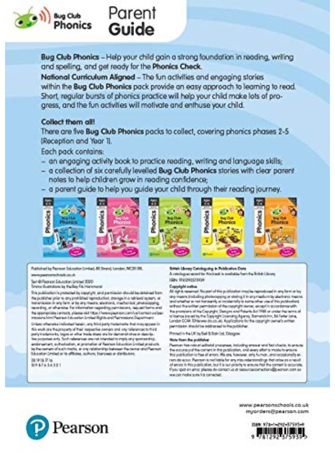 Bug Club Phonics Learn at Home Pack 5, Phonics Sets 13-26 for ages 5-6 (Six stories + Parent Guide + Activity Book) - Image 4