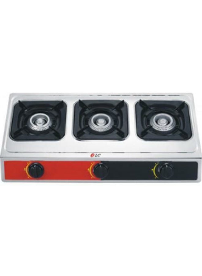 LC 3-Burner Self-Ignition Flat Gas Stove DLC-330