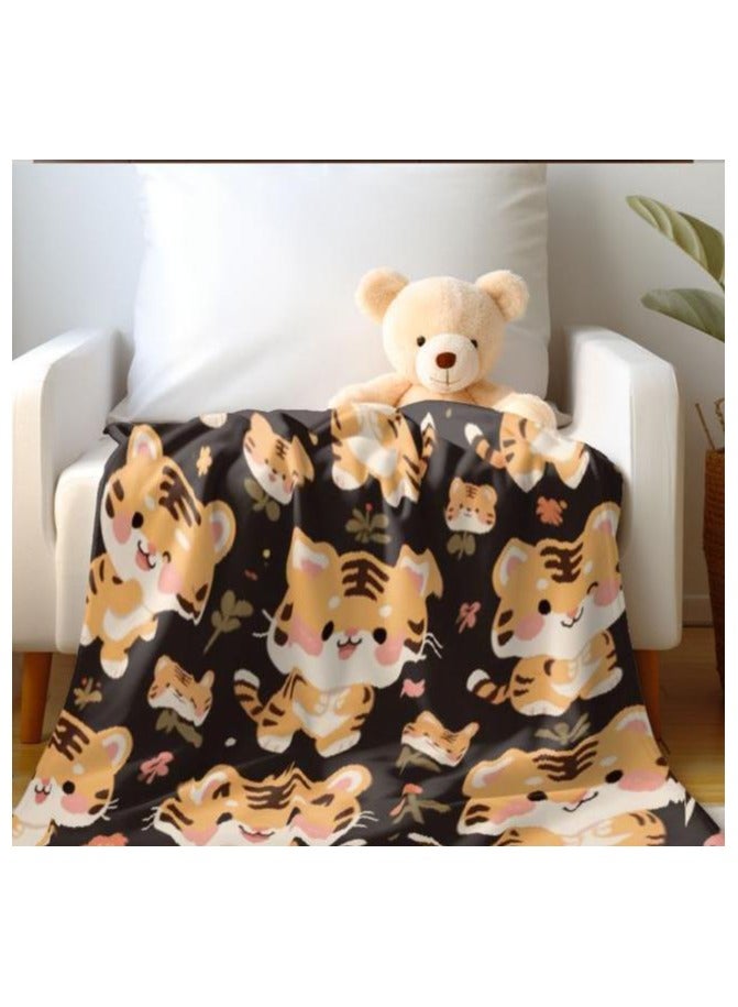general Children's or student cartoon flannel thin blanket (warm and comfortable, suitable for sleep, games) 100cm*150cm - 453 - Image 5