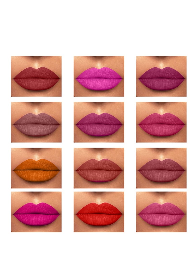 Ferrarucci 12 Color Lip Palette by Ferrarucci  - Image 2