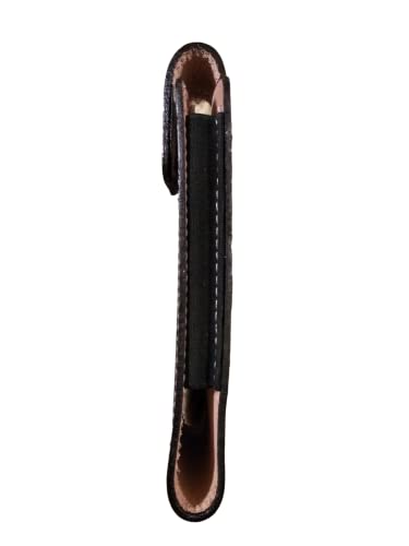 marquez Western autentic Tooled Leather Mexican Cell Phone case for Belt. Men and Horse Pray Design. with Magnetic Closure. Universal Size (Brown) - Image 4