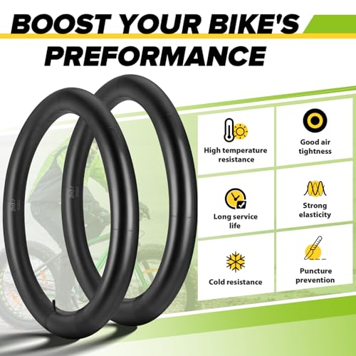 Hydencamm 2 Pack 26x3.0 Fat Bike Tube with AV 32mm Valve, Premium Butyl Rubber 26 x 3.5 Fat Tire Bike Tubes with 2 Tire Levers, 26x3.0 Bike Tube for Road/MTB/E Bike by Hydencamm - Image 5