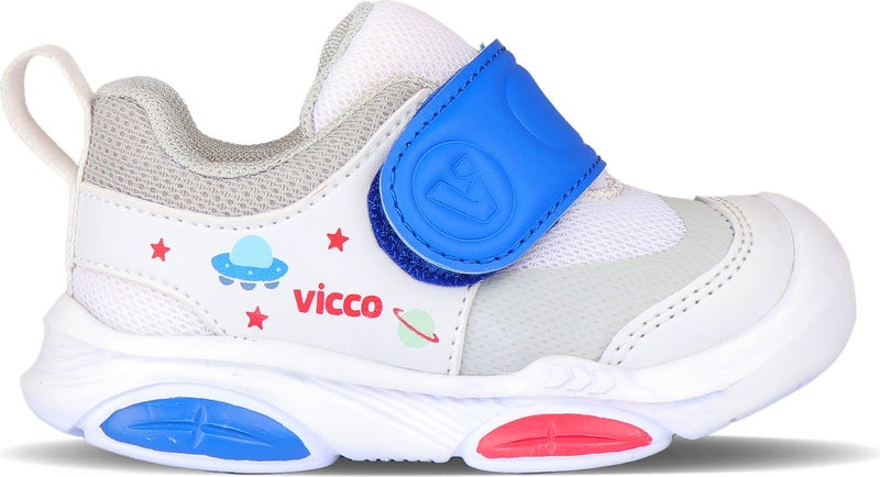 VICCO Onex Light Baby Boy White/Sax Blue Casual Shoes  - Image 1