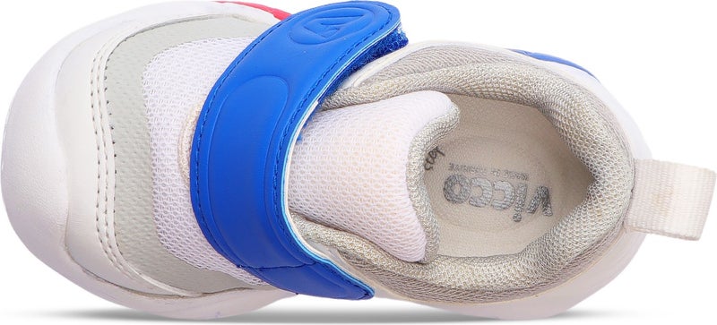 VICCO Onex Light Baby Boy White/Sax Blue Casual Shoes  - Image 3