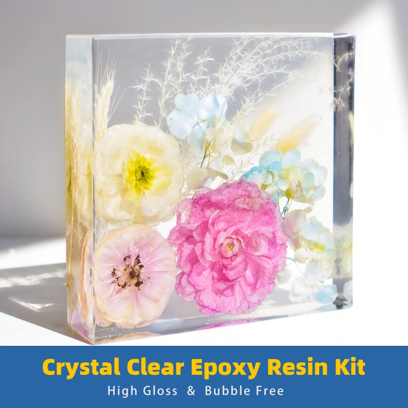 TAKIMO 2 Gallon Crystal Clear Resin Kit,No Bubble & Not Yellowing Epoxy for Coating, Casting, Table Top,DIY, Bar Top, River Tables, Resin Art, Wood with High Gloss Finish - Image 2