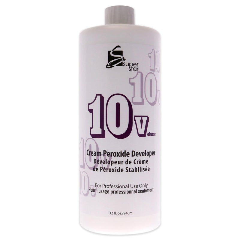 SUPER STAR 10v Cream Peroxide Developer, 32 Fluid Ounce - Image 1