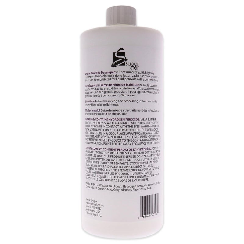 SUPER STAR 10v Cream Peroxide Developer, 32 Fluid Ounce - Image 2