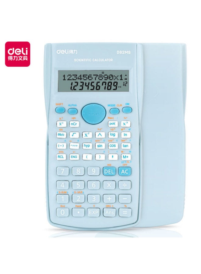 Deli Stationery D82ms Scientific Function Calculator Electronic Function Computer For Classroom Examination Of Junior High School Students