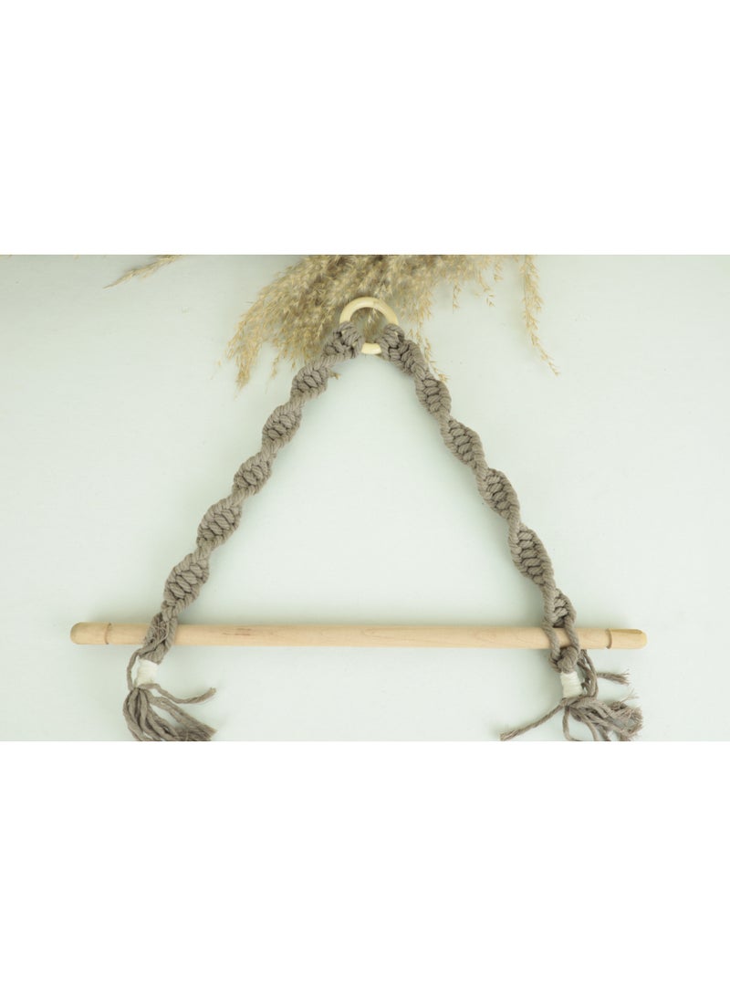 انتيكيانو حامل ديكور بتصميم مكرمية للتعليق على الحائط مخصص لمناديل المطبخ الورقية ومناديل التواليت - Image 5