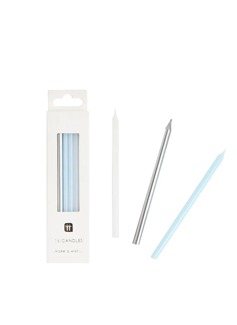 توكينج تيبلز Blue Candles, 16 Pack