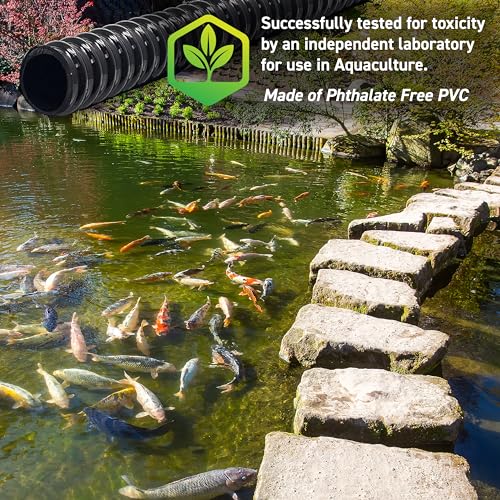 Sealproof Kinkproof 1-1/4 Dia Pond Tubing, Waterfall Pump & Aquarium Hose, 1-1/4-Inch ID, 20 FT, Black, Corrugated, Made in USA - Image 5
