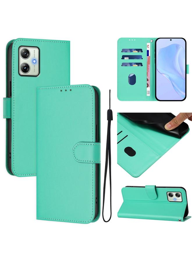 اس-توب جراب لهاتف Motorola Moto G64 من الهند، جراب هاتف من الجلد بلون سادة مع حبل تعليق - Image 1