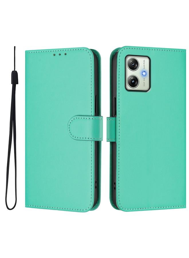 اس-توب جراب لهاتف Motorola Moto G64 من الهند، جراب هاتف من الجلد بلون سادة مع حبل تعليق - Image 2