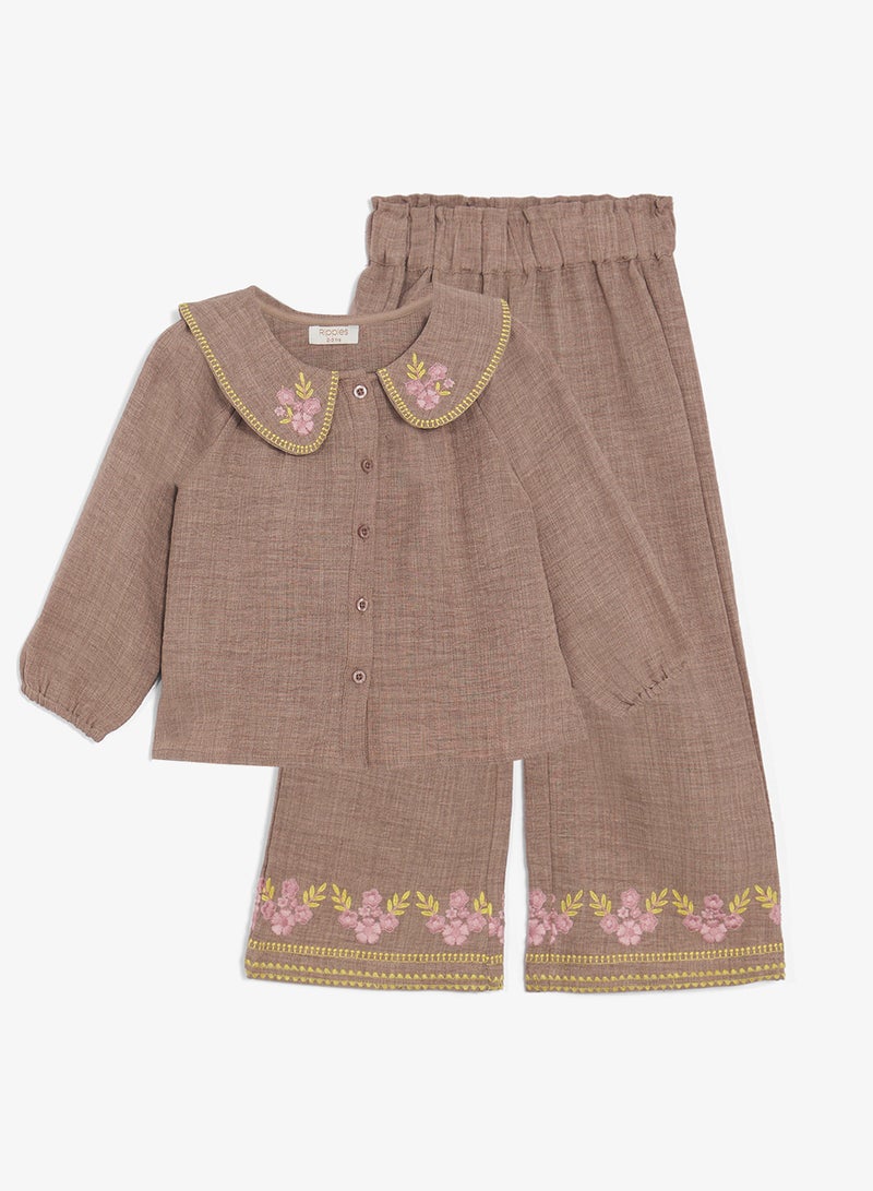 Ripples Girls 2Pcs Sets With Embroidery - Image 1