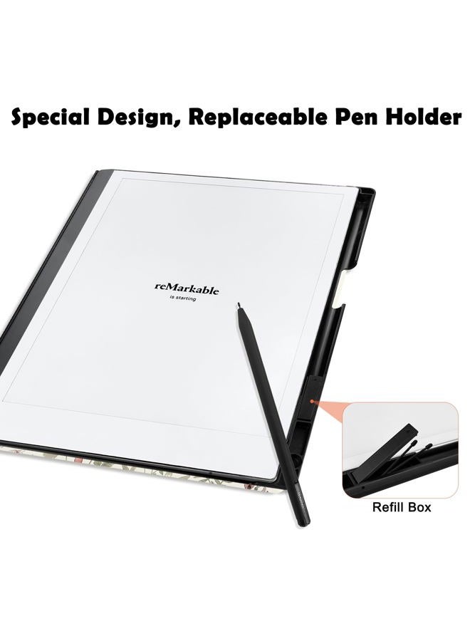 Aippdo Case for Remarkable 2 Paper Tablet 10.3" 2020 Released,Lightweight and Hard Back Shell Protective Book Folio Cover with Built-in Pen Holder,Comes with Remarkable 2 Pen Tips. - Image 4