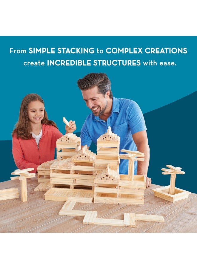 Mindware KEVA Structures 200 Wood Building Planks Set - Building Toy Includes 200 Wooden Blocks and Idea Book - Ages 5 and Up - Image 4