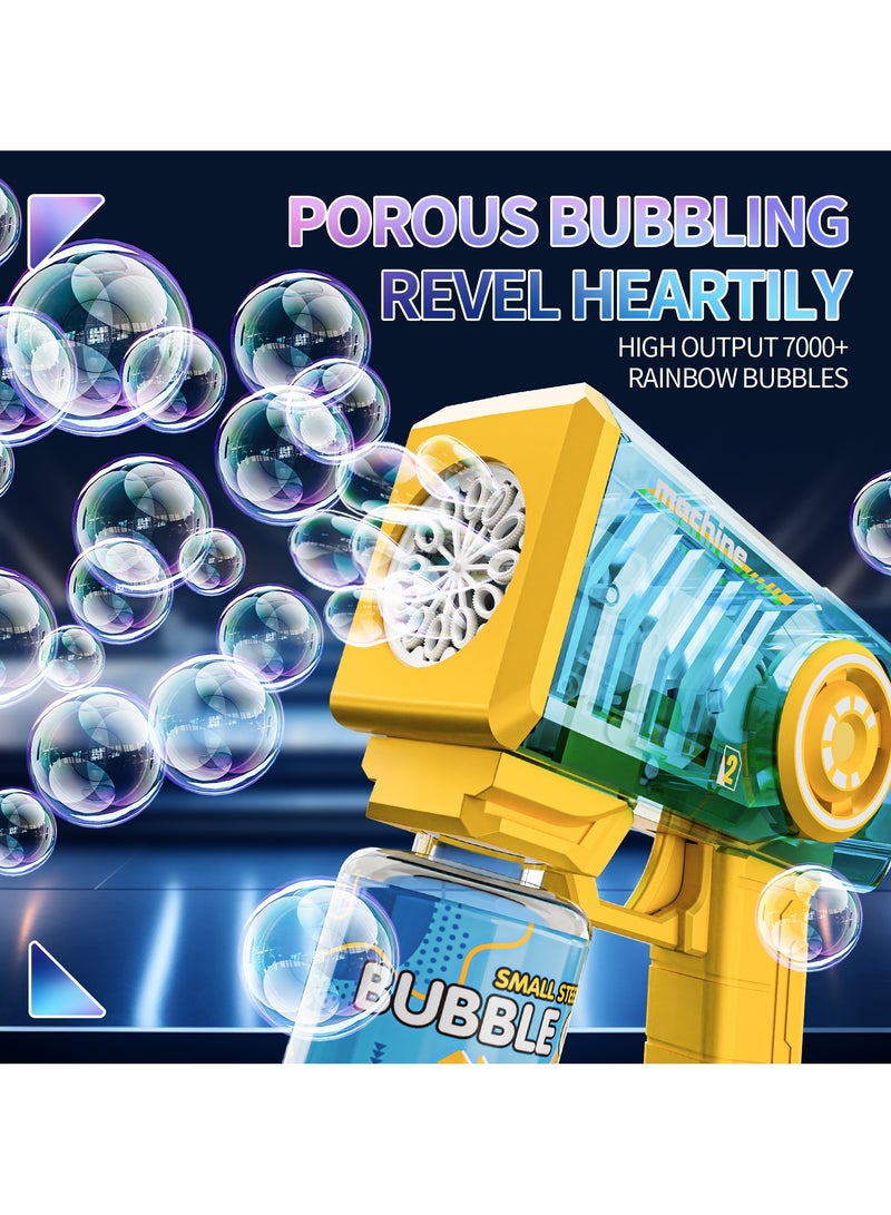 FLYHSO Transparently Bubble Gun with Handle Bubble Machine Bubble Blower for Kids Wedding Pets Parties Outdoor kids toys Automatic Bubble Maker Blaster Summer Outside Toys Boy Girl Gift - Image 3