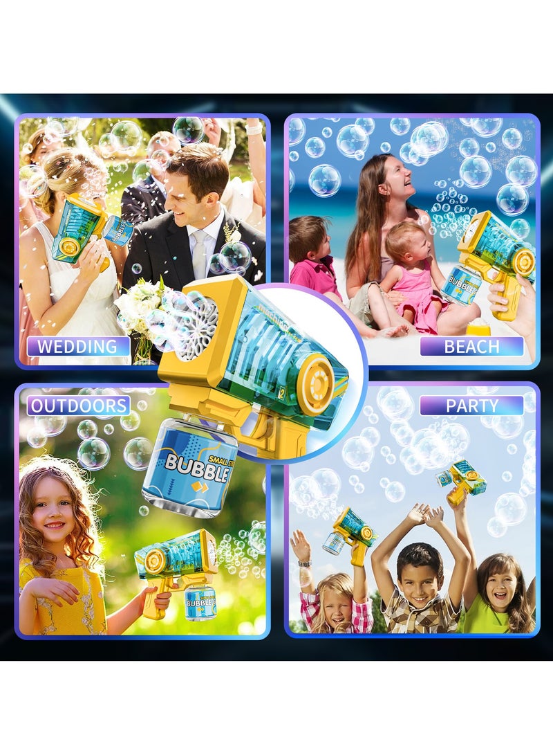 FLYHSO Transparently Bubble Gun with Handle Bubble Machine Bubble Blower for Kids Wedding Pets Parties Outdoor kids toys Automatic Bubble Maker Blaster Summer Outside Toys Boy Girl Gift - Image 5