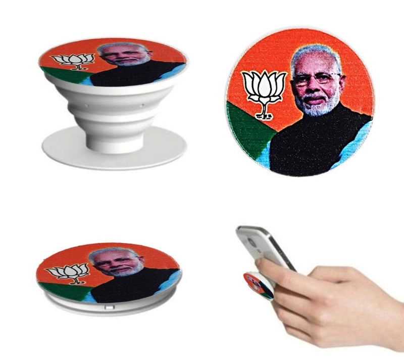 SOniLEX Selling Uniqness UNIq Aluminium 3D Flag Bharatiya Janata Party BJP National Car Decor with Double Side Print, 5x7-inches - Image 4