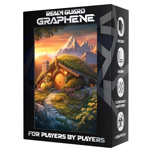 Realm Guard Graphene -100ct Textured Matte TCG/MTG Art Sleeves (Hobbit Tranquility) - Image 1