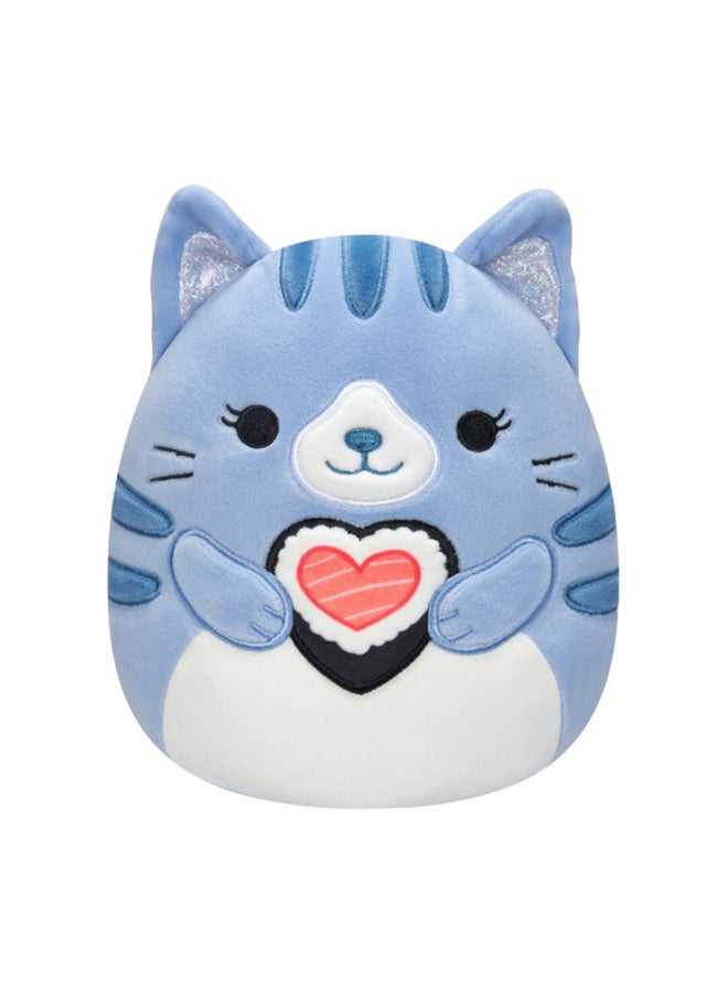 Squishmallows 7.5 inch Carizma the Tabby Cat , Officially Licensed Kellytoy Plush Toy, Colorful Soft Toy, Gift for Kids, Girls & Boys Washable Squishy Stuff Toy Multicolor All Age  - Image 1