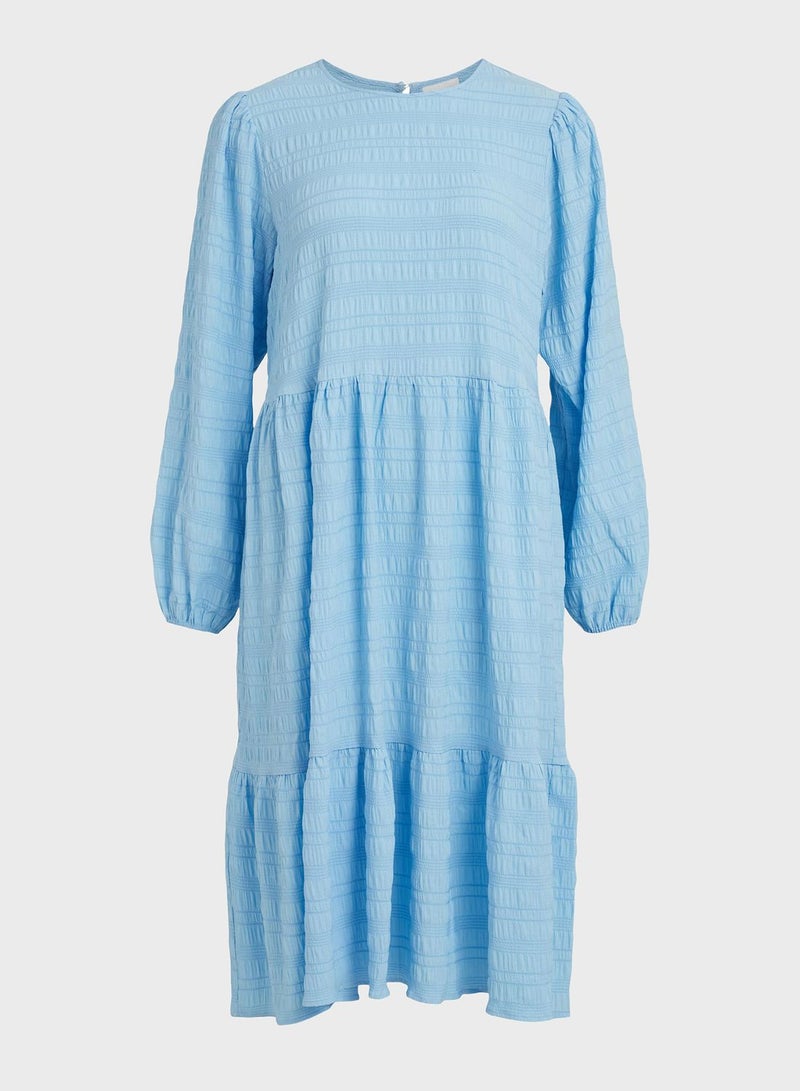 Vila Tiered Midi Dress - Image 1