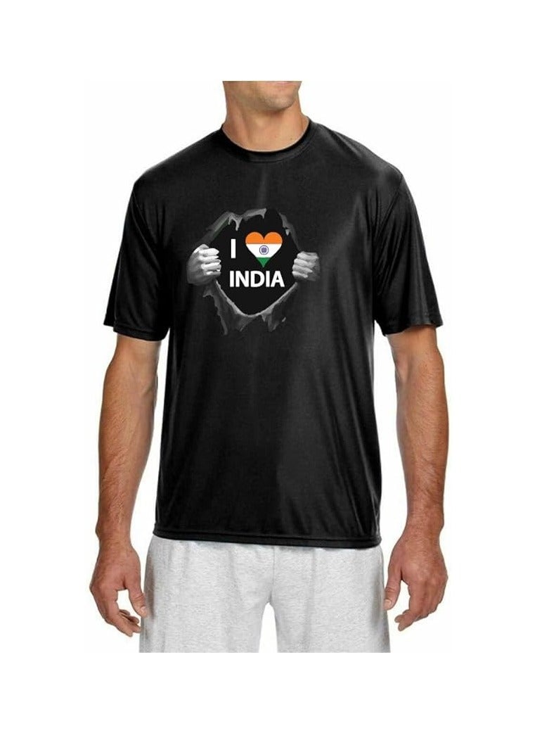 India Unisex Sports Jersey-T-shirt-Perfect For Indian Cricket Fans And Cricket Lovers-Ideal For Matches - Image 1