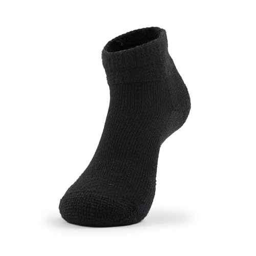 thorlos mens Max Cushion Rolltop Tennis Socks, Solid Black, Medium US - Image 1