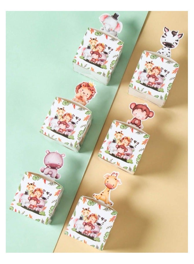 Eid al-Adha Favors 12 Jungle Animals-themed Boxes for Eid al-Adha Favors, Birthday Gifts, and Baby Showers - Image 3