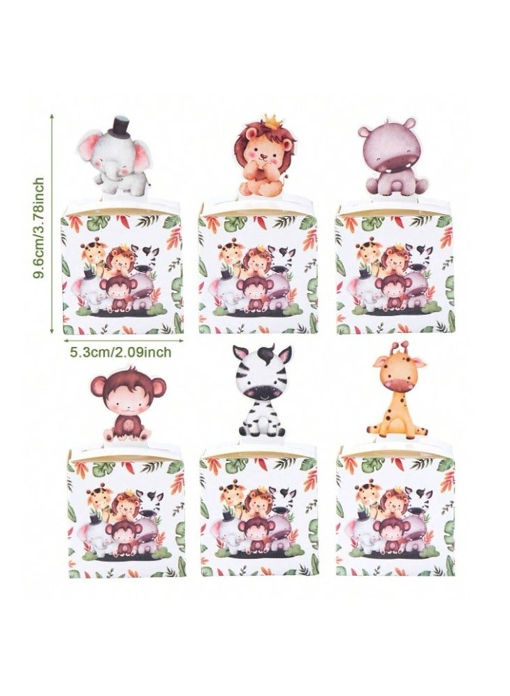 Eid al-Adha Favors 12 Jungle Animals-themed Boxes for Eid al-Adha Favors, Birthday Gifts, and Baby Showers - Image 4