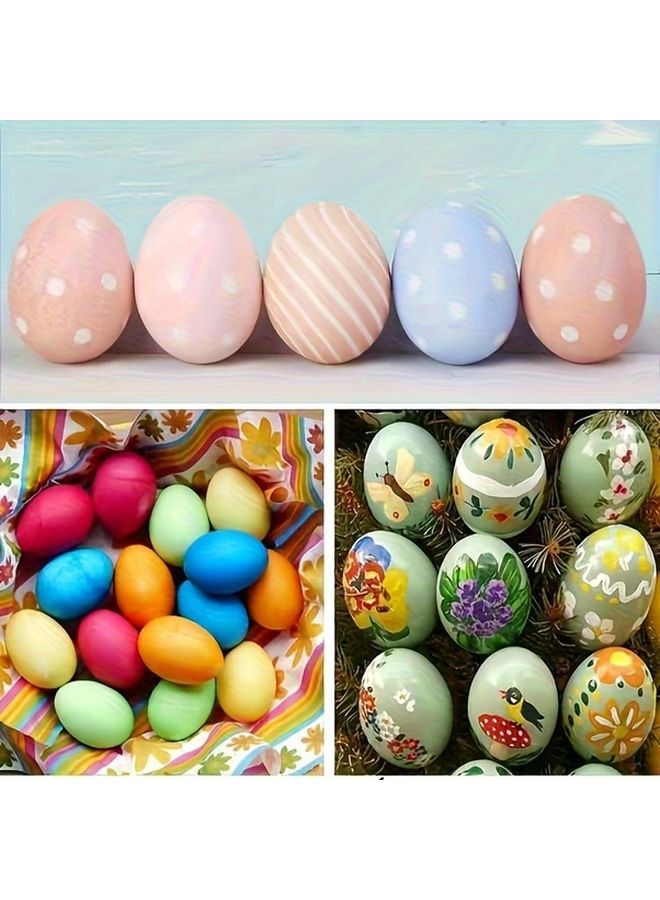 1pc Realistic Bouncing Eggs Washable DIY Paintable Pet Toys Party Favors Prank Gifts - Image 2