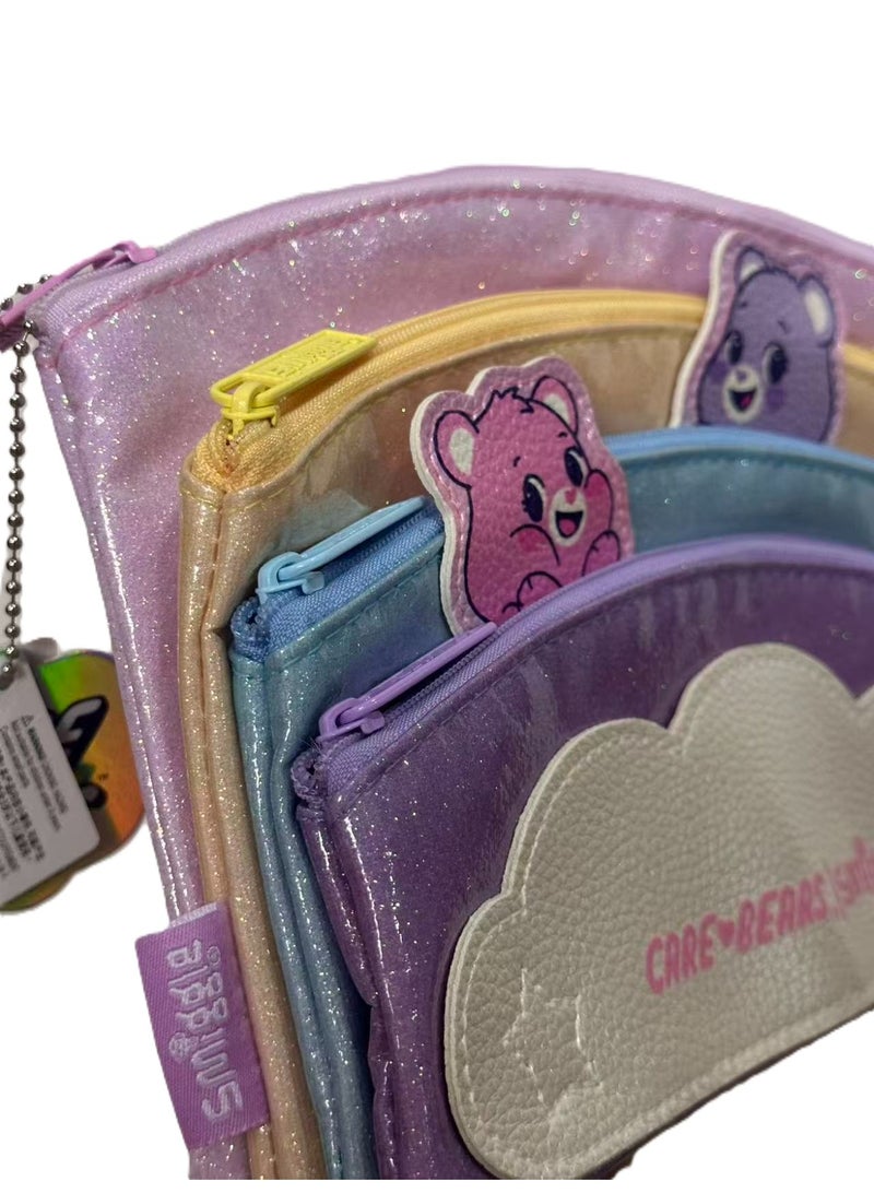 Smiggle Collaboration Heart-Shaped Bear Cartoon Four-Layer Stackable Pencil Case - Image 3