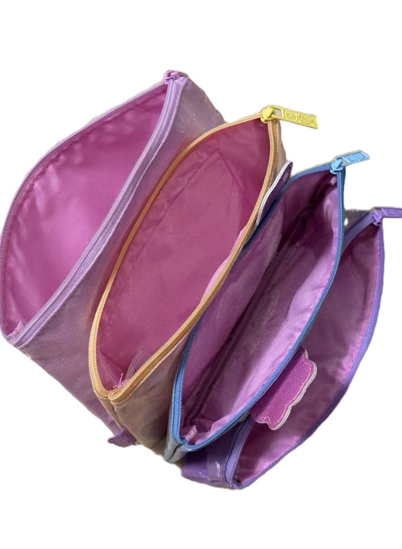 Smiggle Collaboration Heart-Shaped Bear Cartoon Four-Layer Stackable Pencil Case - Image 4