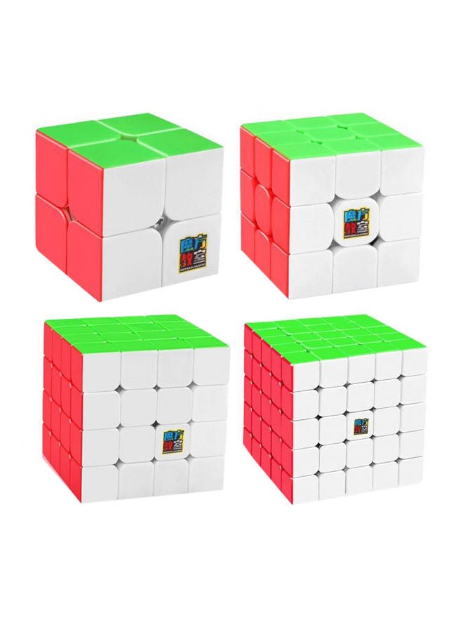 نيبمينينت مجموعة مكعبات سحرية بدون ملصقات مكونة من 4 قطع - Image 1