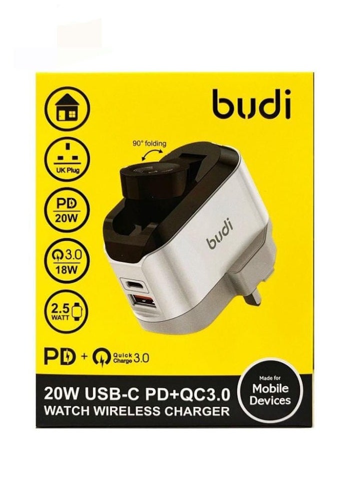 budi - Wall charger with wireless watch charger - Image 1
