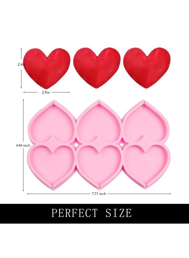 muyulin Silicone Molds for Baking, Hearts, Roses, and Geometric Shapes, Large Heart Pop Silicone Molds ZH255 - Image 2