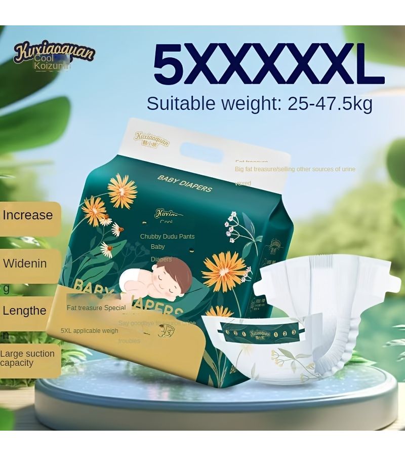 حفاضات من ورق شوان بارد مقاس 6XL للأطفال الكبار والمراهقين، فائقة الرقة واللب الأساسي الكامل، ناعمة للغاية وامتصاص كامل، مقاس كبير جدًا مخصص للفتيات أثناء الدورة الشهرية، 24 قطعة - Image 4