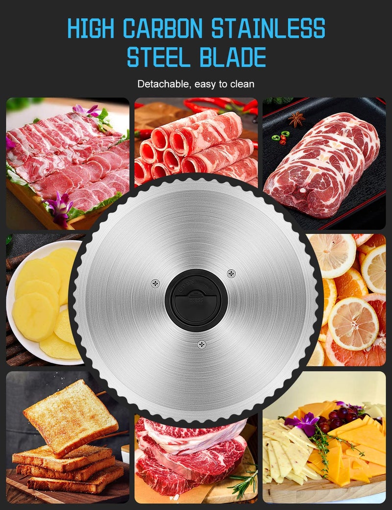 TOKASS Meat Slicer Blade TOKASS 7.5'' Stainless Steel,Food Slicer Round Blade only for TOKASS Meat Slicer(Serrated blade) - Image 2