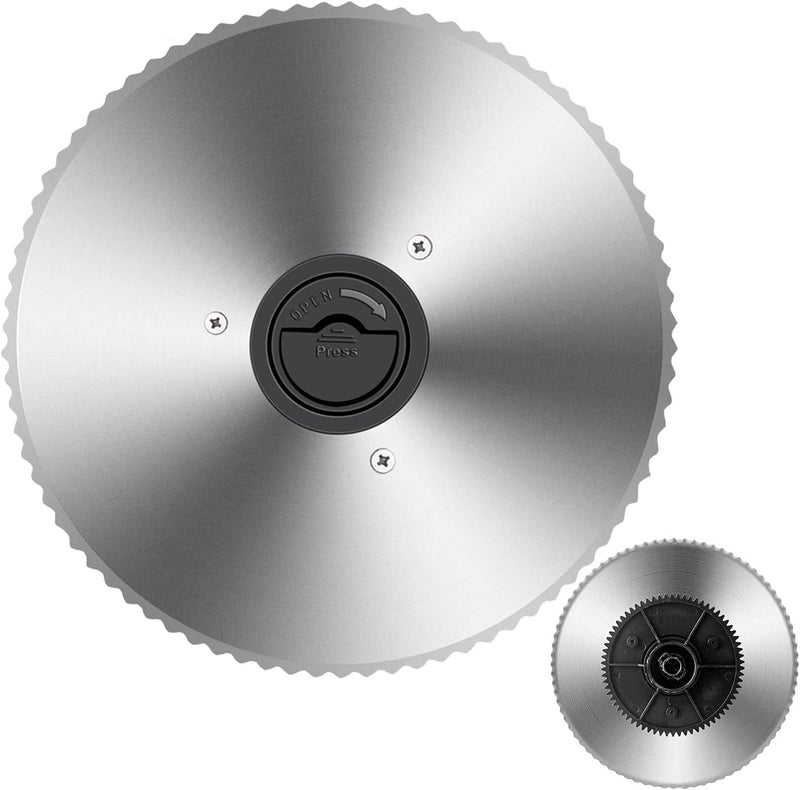 TOKASS Meat Slicer Blade TOKASS 7.5'' Stainless Steel,Food Slicer Round Blade only for TOKASS Meat Slicer(Serrated blade) - Image 1