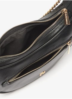 Flora Bella By Shoexpress Women Solid Hobo Bag with Detachable Strap and Zip Closure  - Image 5