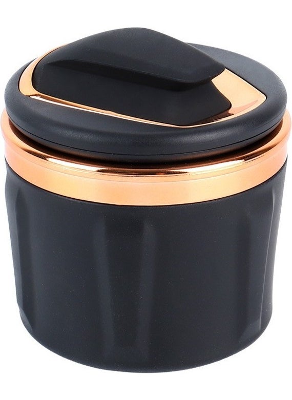 Space Lighted Ashtray Black-Gold Color / ICKU48  - Image 1